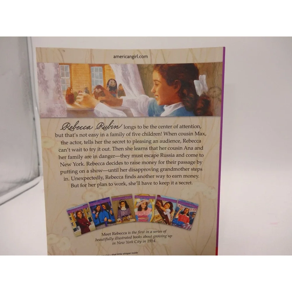 American Girl Meet Rebecca Doll Book and Floral Movie Hat Accessory